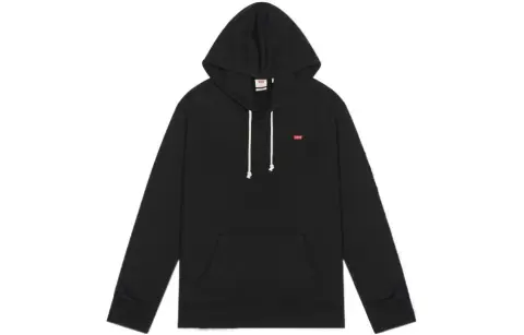 Levis logo plaque long-sleeve hoodie