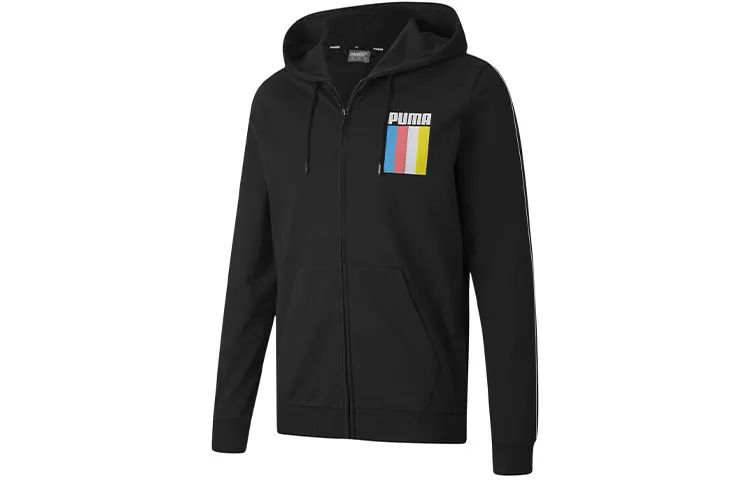 PUMA Celebration Sweatshirts Men's Black Moderate Straight Fit