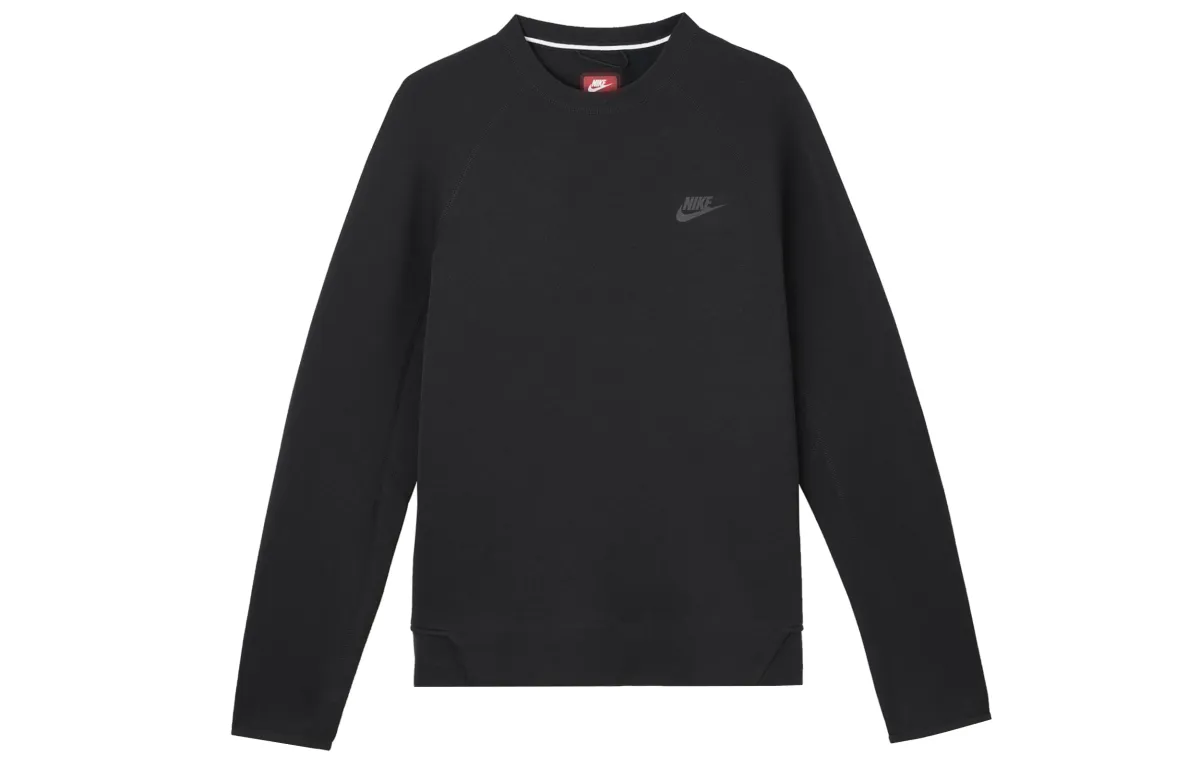 Nike Sweatshirts Men's Black Crew Neck Moderate Regular