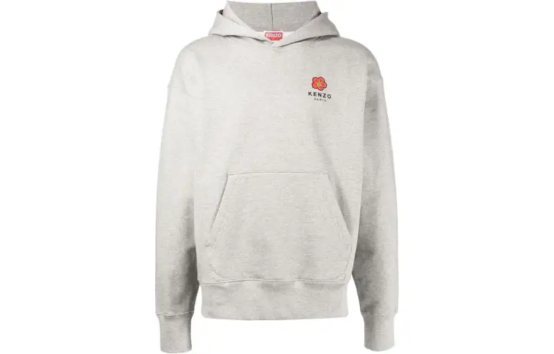 Kenzo logo-print long-sleeved hoodie