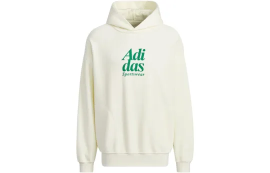 Adidas Sportwear Collection Reversible Hoodie Sweatshirt Unisex Ecru