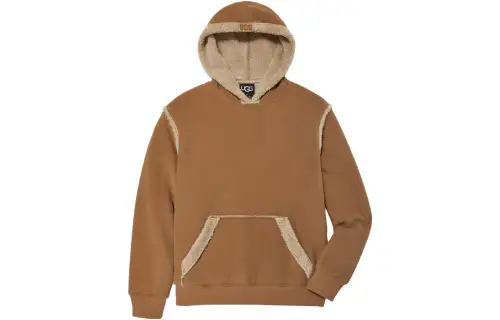 UGG Evren Bonded Fleece Hoodie Sweatshirt Men's Brown
