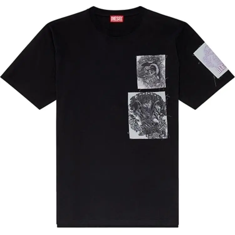 DIESEL T Boxt Slits Q10 T Shirt