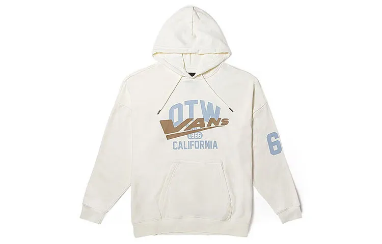 Vans Sweatshirts Unisex Ecru Hooded (Non-detachable) Moderate