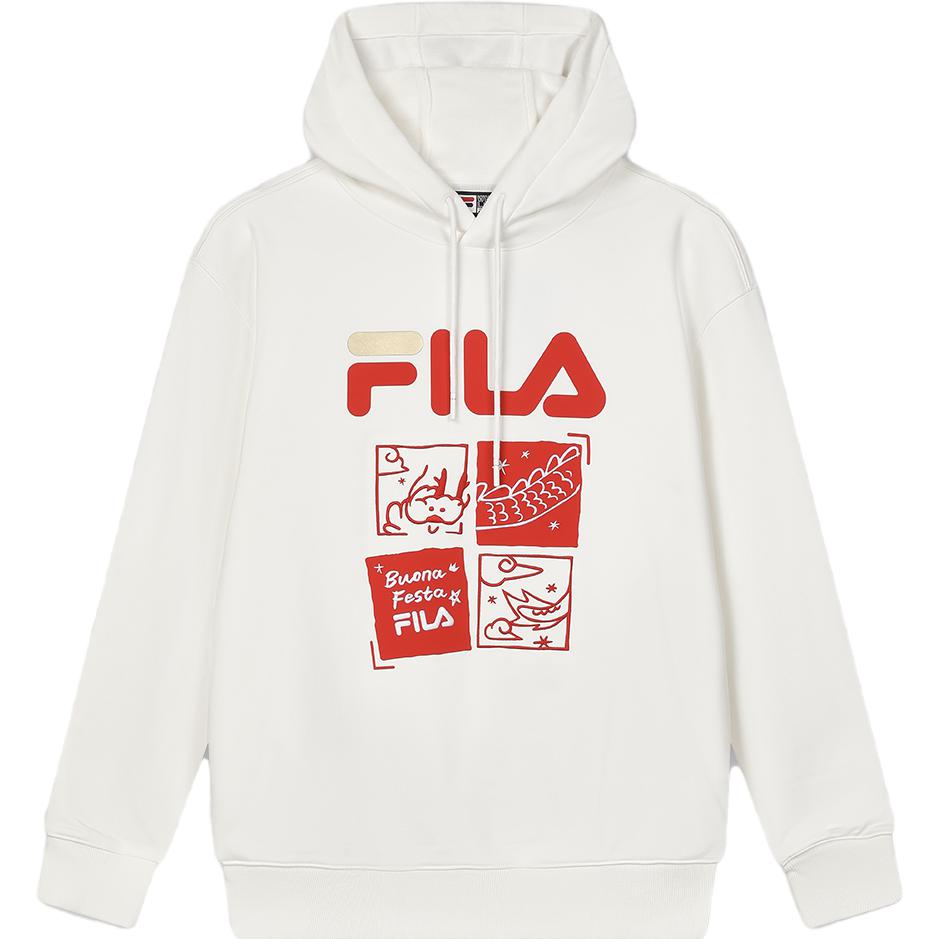 FILA Dragon Collection Sweatshirt Unisex Cloud White