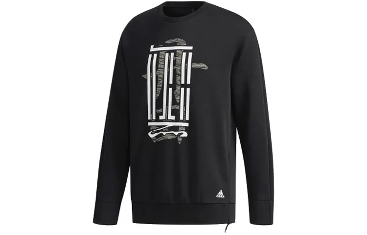 Adidas Wuji Series Sweatshirts Men's Black Crew Neck Moderate Regular