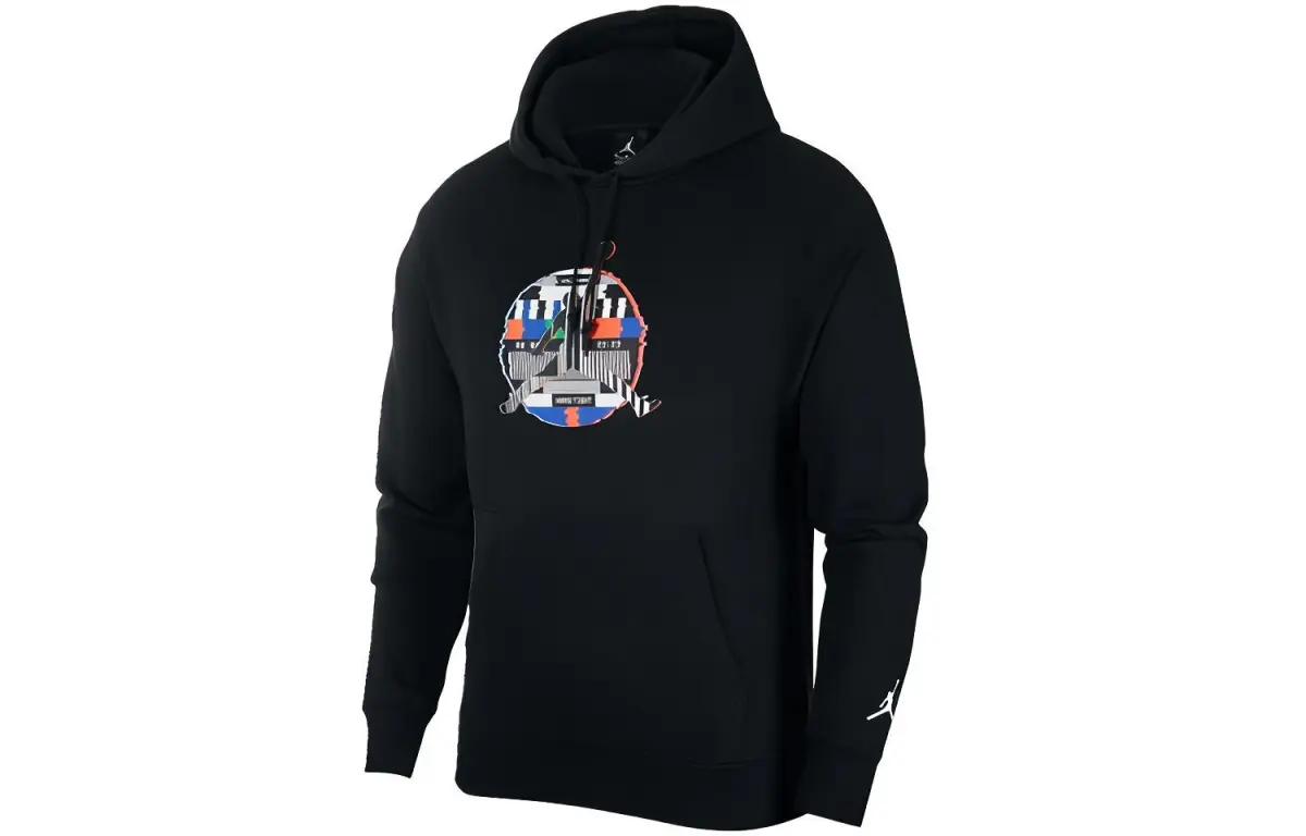 Jordan Sweatshirts Men's Black Hooded Moderate Other