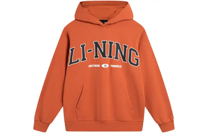 Li Ning Weekend Youth Sweatshirt Unisex Sunshine Dirty Orange