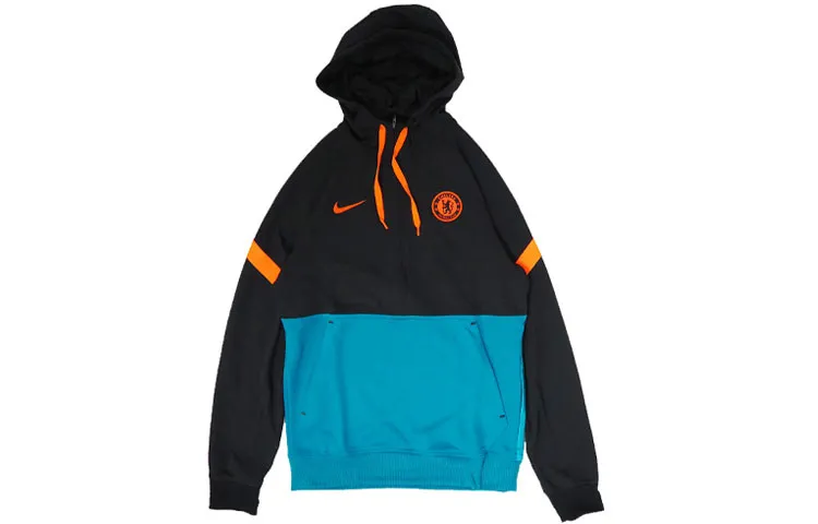 Nike Sweatshirts Men's Blue Black Hooded Moderate Other
