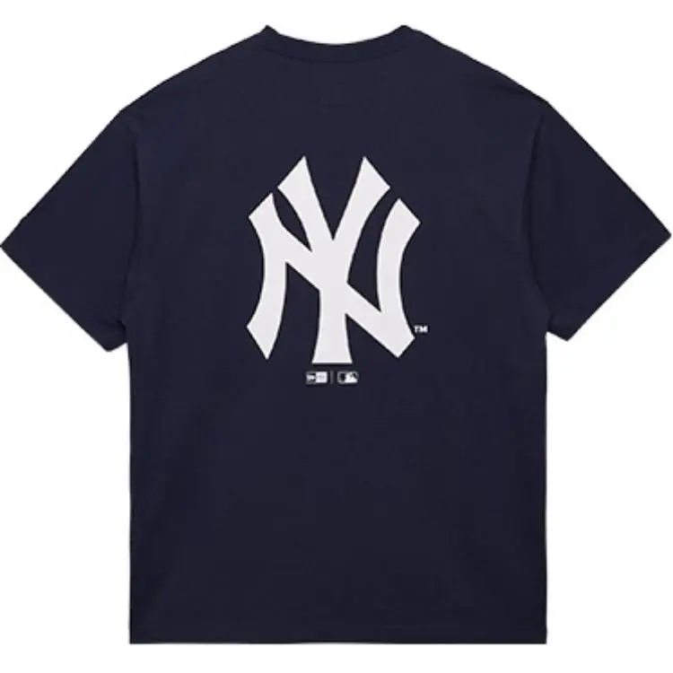 New Era T Shirt Trendy Versatile Men's Navy Blue