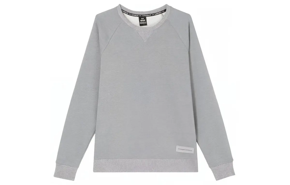 Under Armour Sweatshirts Men's Gray Crew Neck Moderate Regular