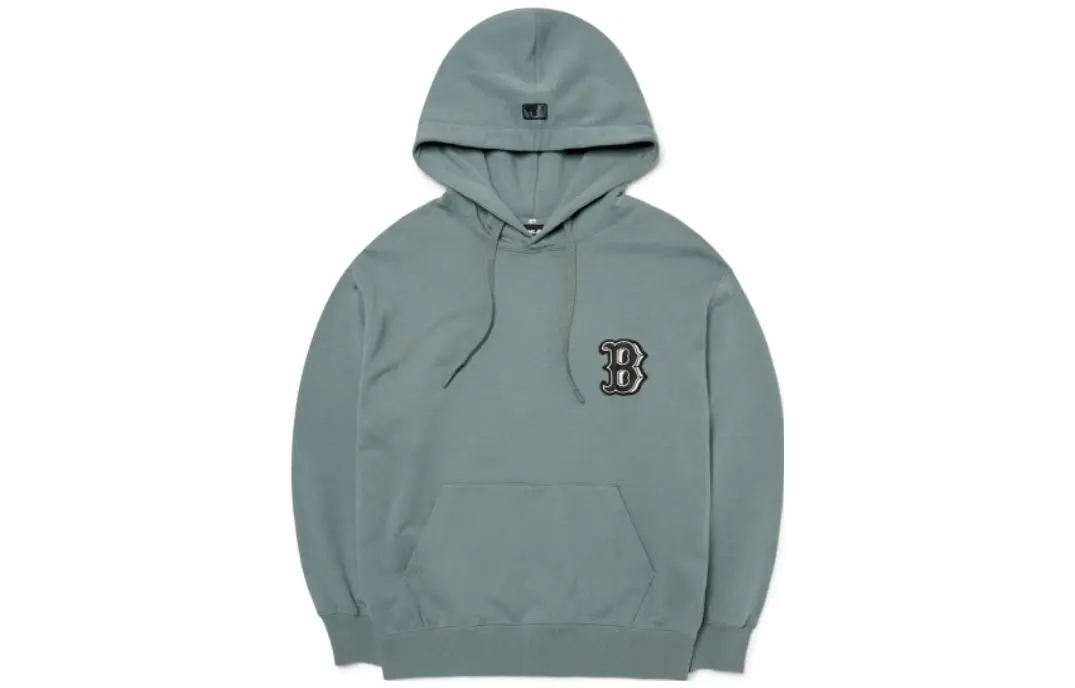 MLB Boston Red Sox Sweatshirts Unisex Pea Green Hooded (Non-detachable) Moderate