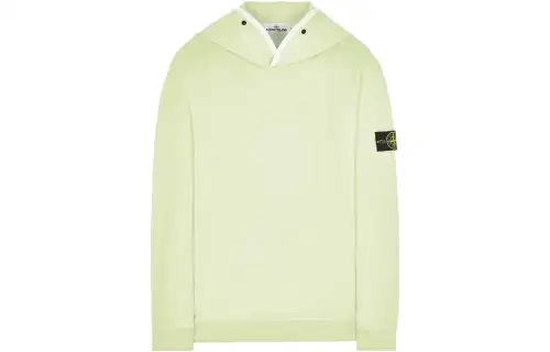 STONE ISLAND Sweatshirts Men's Bright Green Hooded Moderate