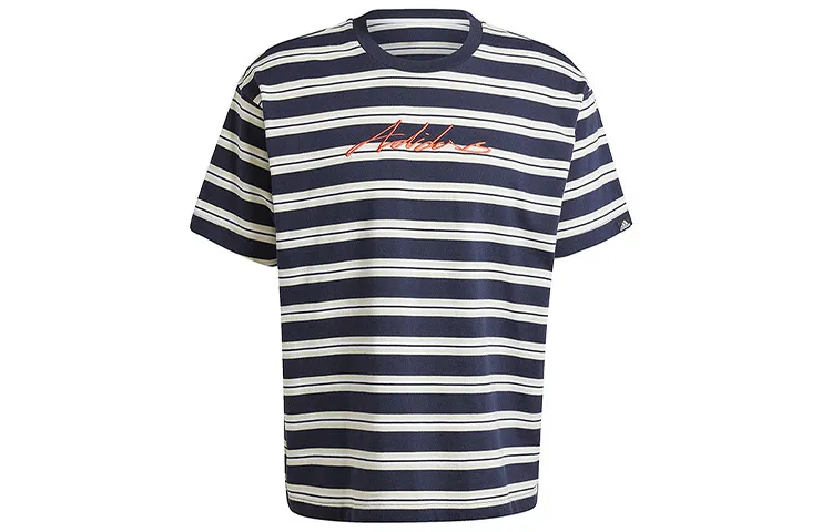 Adidas T-Shirts Men's Blue Crew Neck Moderate