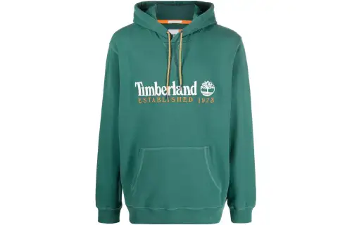 Timberland Sweatshirts Men's Green Hooded Moderate Other