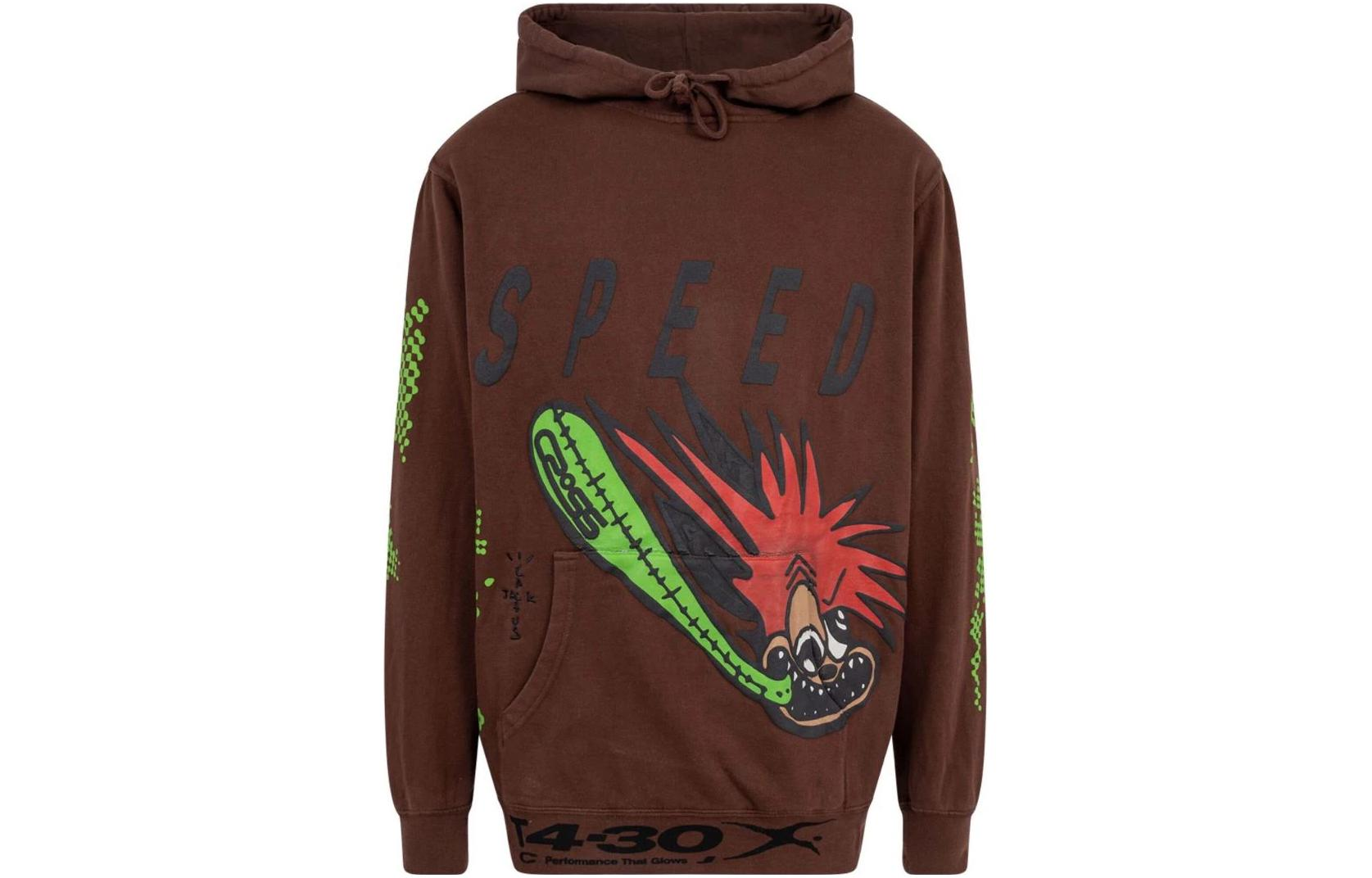 Travis Scott Sweatshirts Men's Umber Hooded Moderate Regular