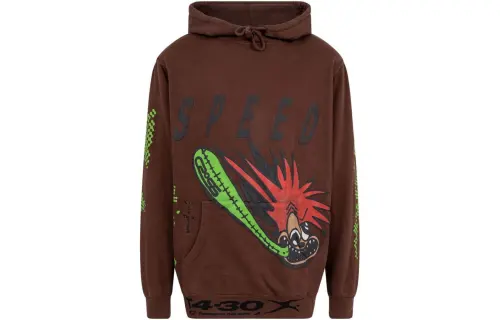 Travis Scott Sweatshirts Men's Umber Hooded Moderate Regular