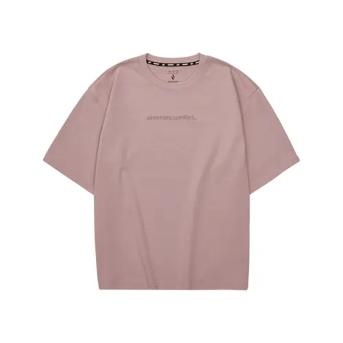 Skechers Sports Life Collection T Shirt Unisex Wooden Rose Pink