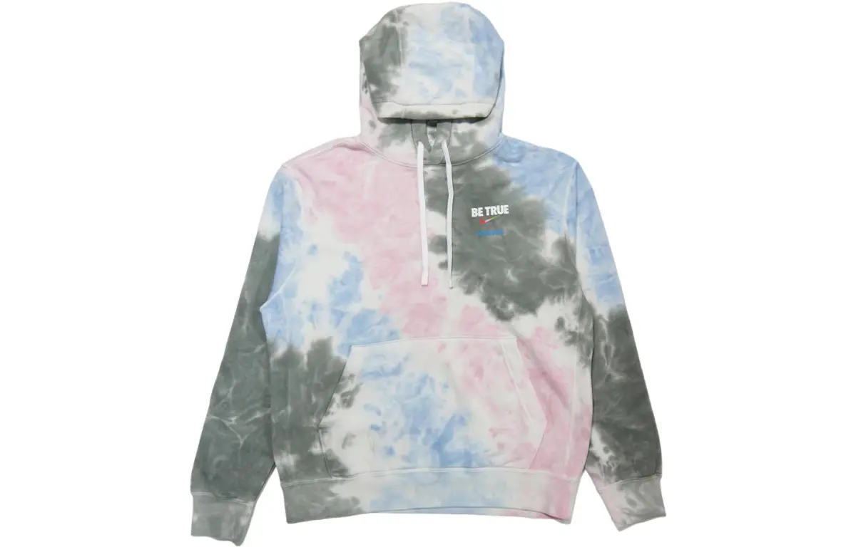 Nike Sweatshirts Men's Pink/Blue Hooded Moderate Regular