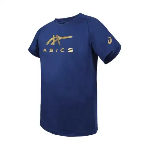 Asics T Shirt Men's Dark Blue Gold