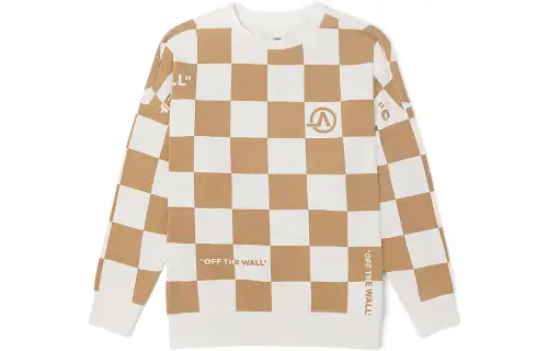 Vans Sweatshirts Unisex Brown Crew Neck Moderate Regular