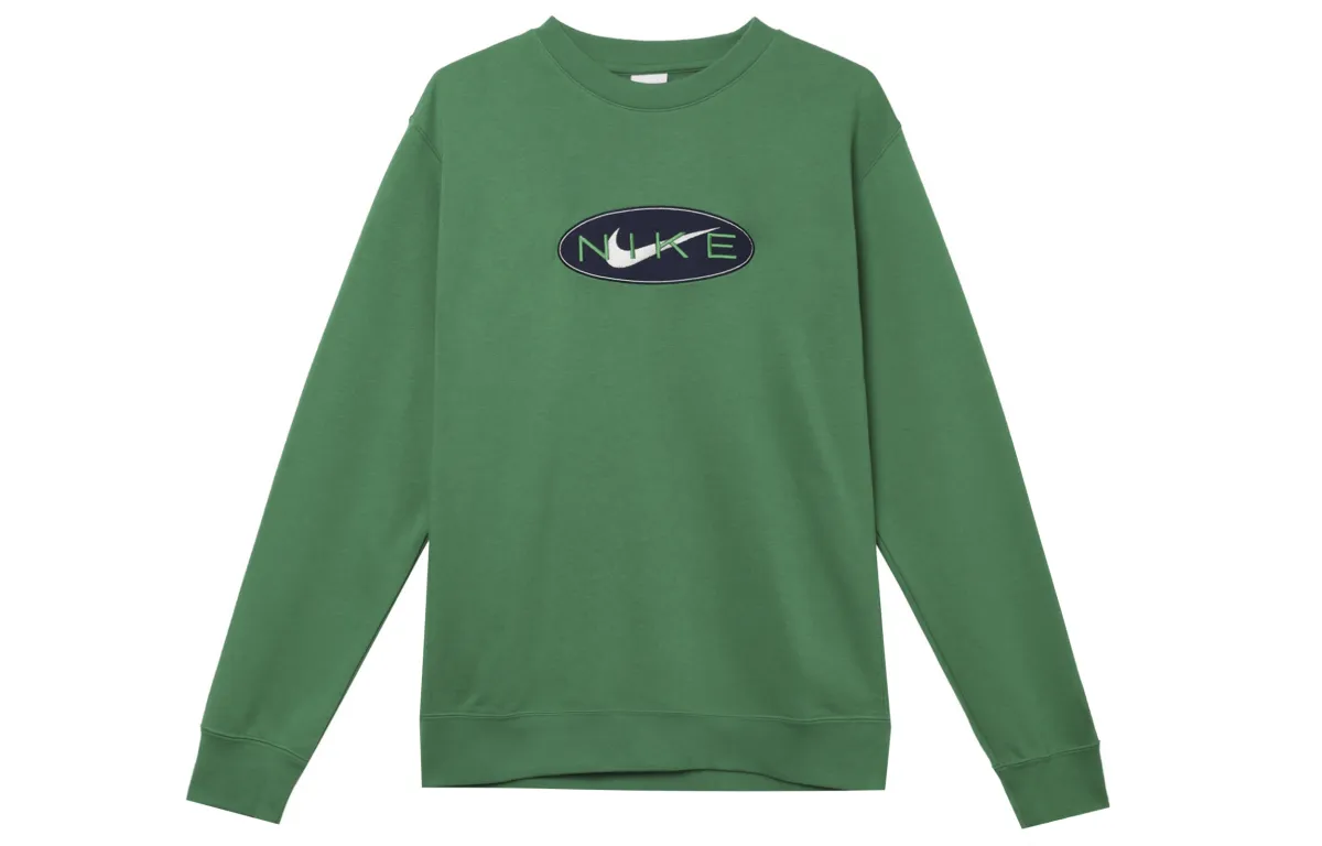 Nike Sweatshirts Men's Green Crew Neck Moderate Other