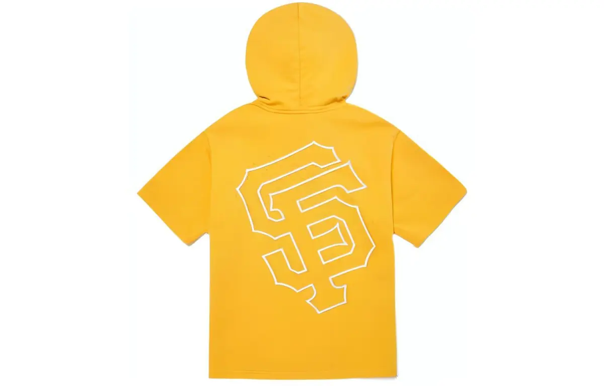 MLB Sweatshirts Unisex Yellow Hooded (Non-detachable) Moderate