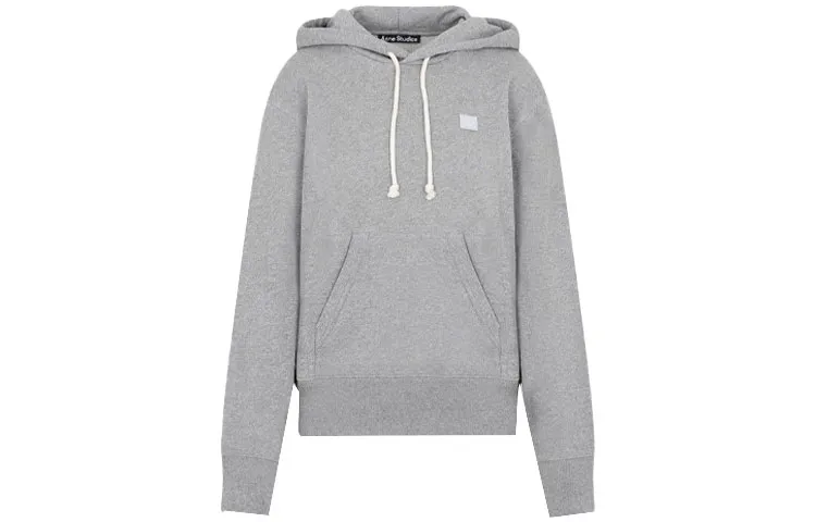 Acne Studios Face Logo Patch Drawstring Hoodie