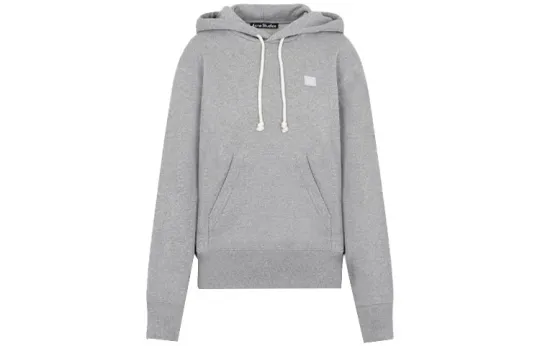 Acne Studios Face Logo Patch Drawstring Hoodie