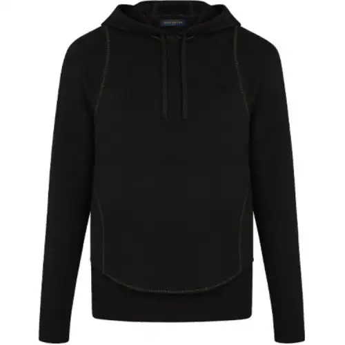 LOUIS VUITTON Sweatshirts Men's Black Hooded Moderate