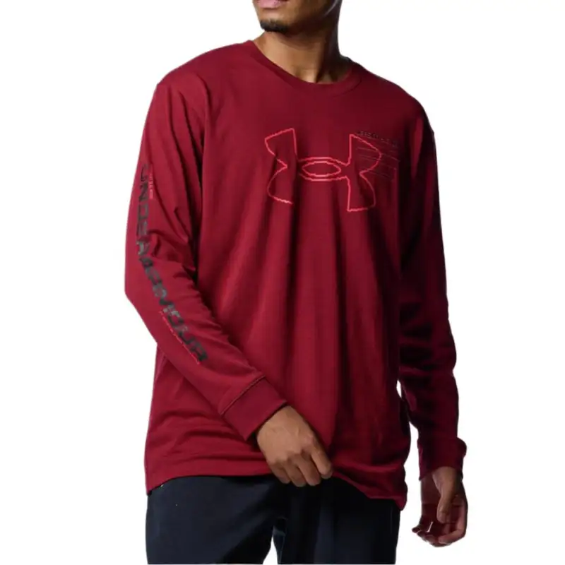 Under Armour Heavyweight Glitch T Shirt Men's Red 625