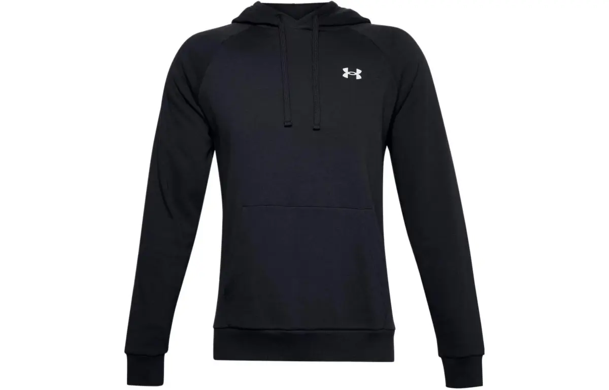 Under Armour Rival Sweatshirts Men's Black Hooded Moderate Regular
