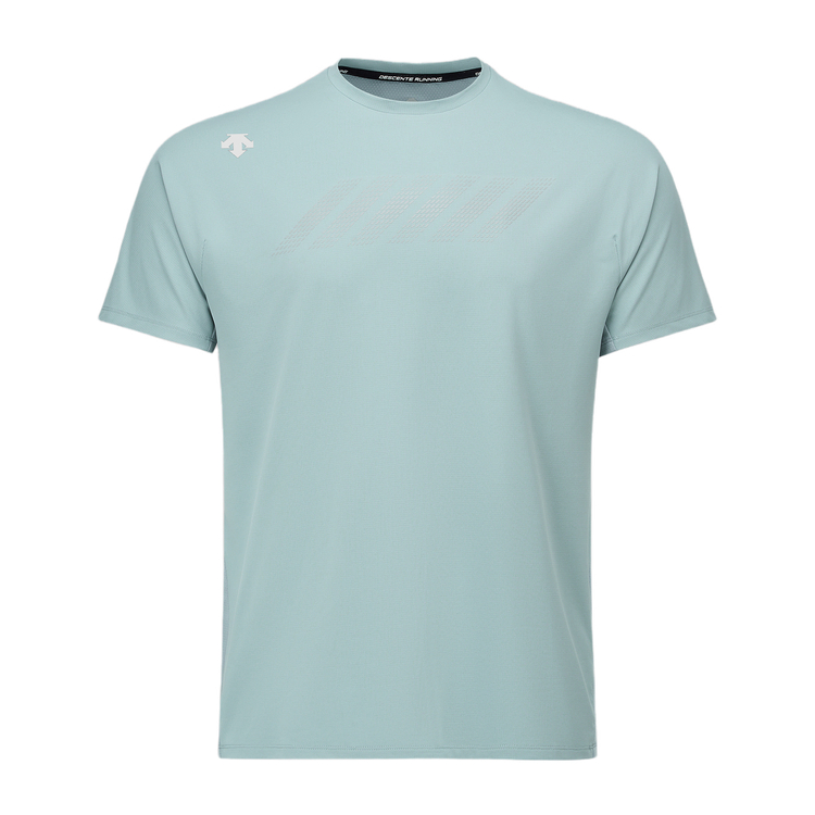 DESCENTE WOMENS RUNNING T Shirts Men's Crew Neck Moderate Straight Fit