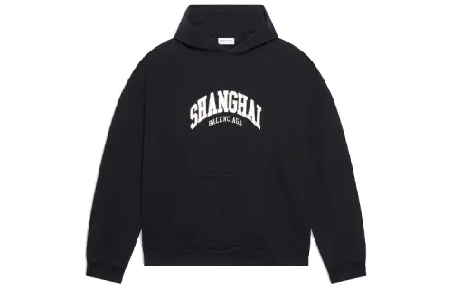 Balenciaga City Collection SS22 Sweatshirt Loose Fit Men's Black