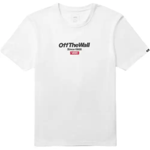 Vans 1966 T Shirts Unisex White Crew Neck Moderate Straight Fit