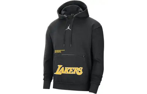 Jordan Sweatshirts Men's Black Hooded Moderate Regular