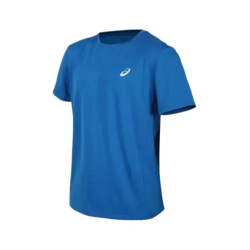 Asics T Shirt Men's Blue Silver