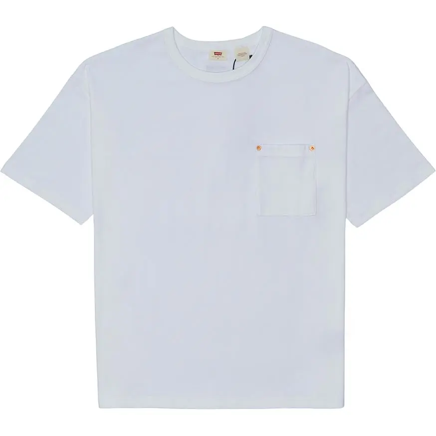 Levi's T-Shirts Men's White Crew Neck Moderate