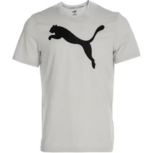 PUMA T Shirts Men's Gray Crew Neck Moderate