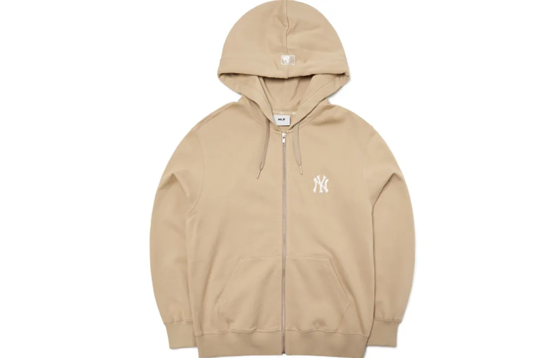 MLB New York Yankees Sweatshirts Unisex Beige Hooded (Non-detachable) Moderate Other