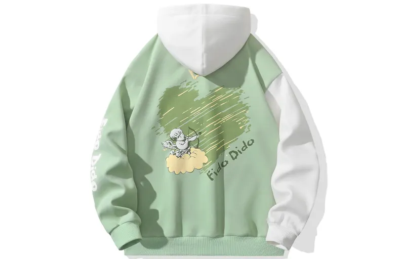 FIDO DIDO Sweatshirts Unisex Hooded Moderate Regular