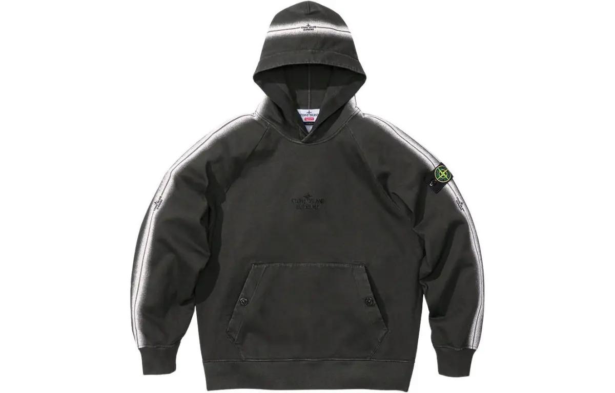 Supreme Stone Island Stripe Hooded Sweatshirt