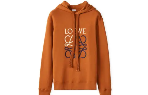 LOEWE Sweatshirts Men's Rusty Red Hooded Moderate Other