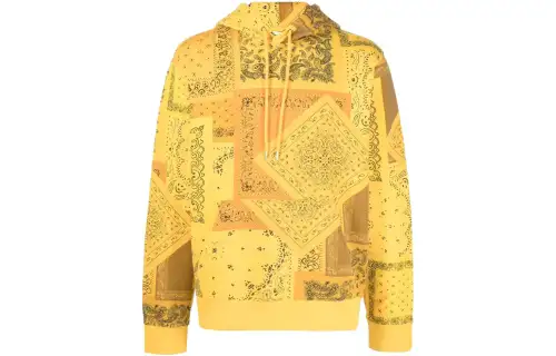 KENZO Sweatshirts Men's Yellow Hooded Moderate