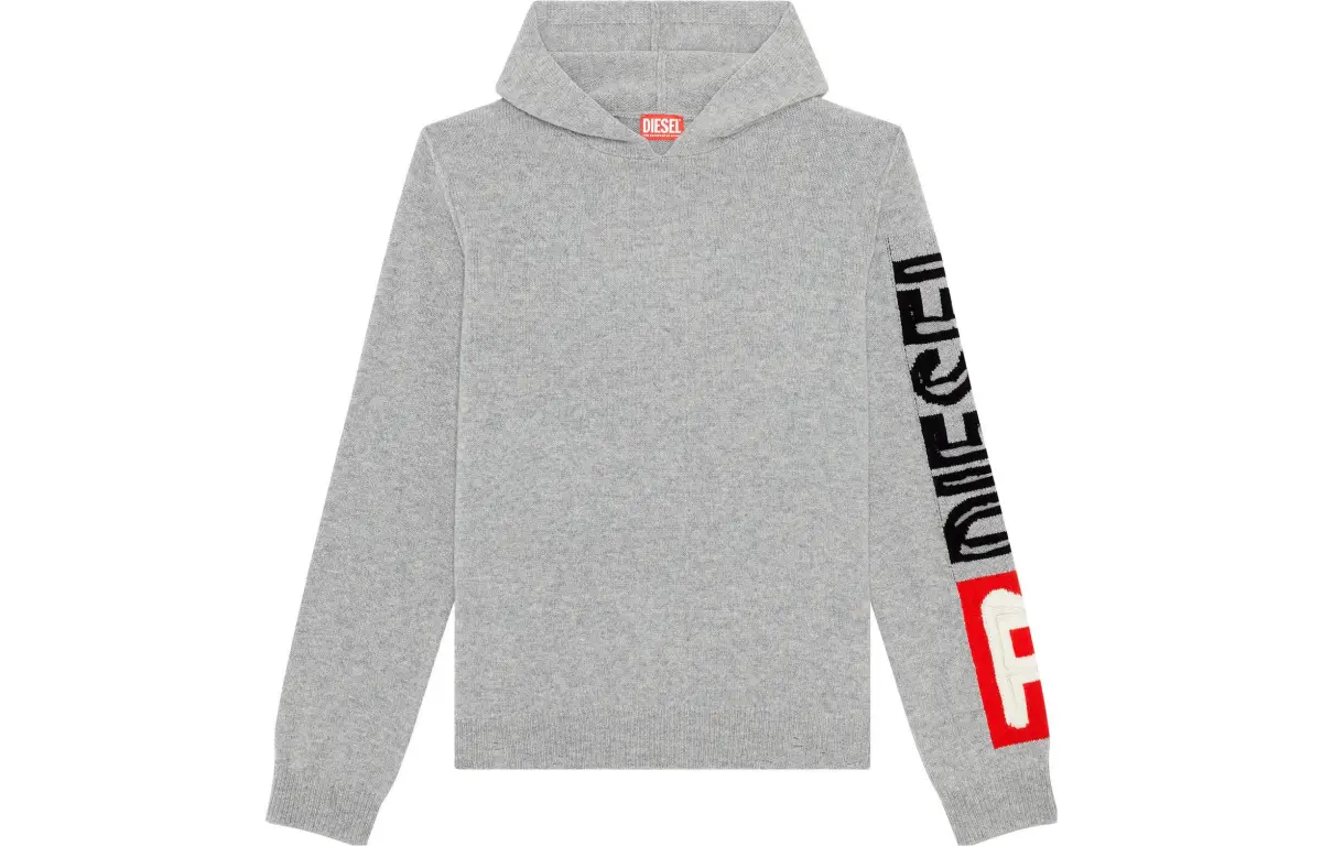 DIESEL Sweatshirts Men's Gray Hooded Moderate Other