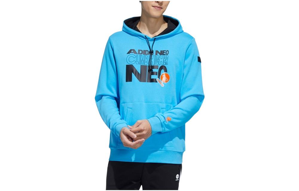 Adidas Neo Sweatshirts Unisex Blue Hooded Moderate Other