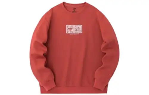 Anta Comprehensive Training Collection Sports Lifestyle Collection Sweatshirt Unisex Smoky Red