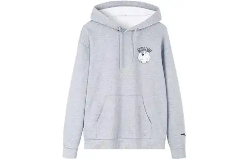 ANTA Basketball Collection Sweatshirts Unisex Gray Hooded Moderate