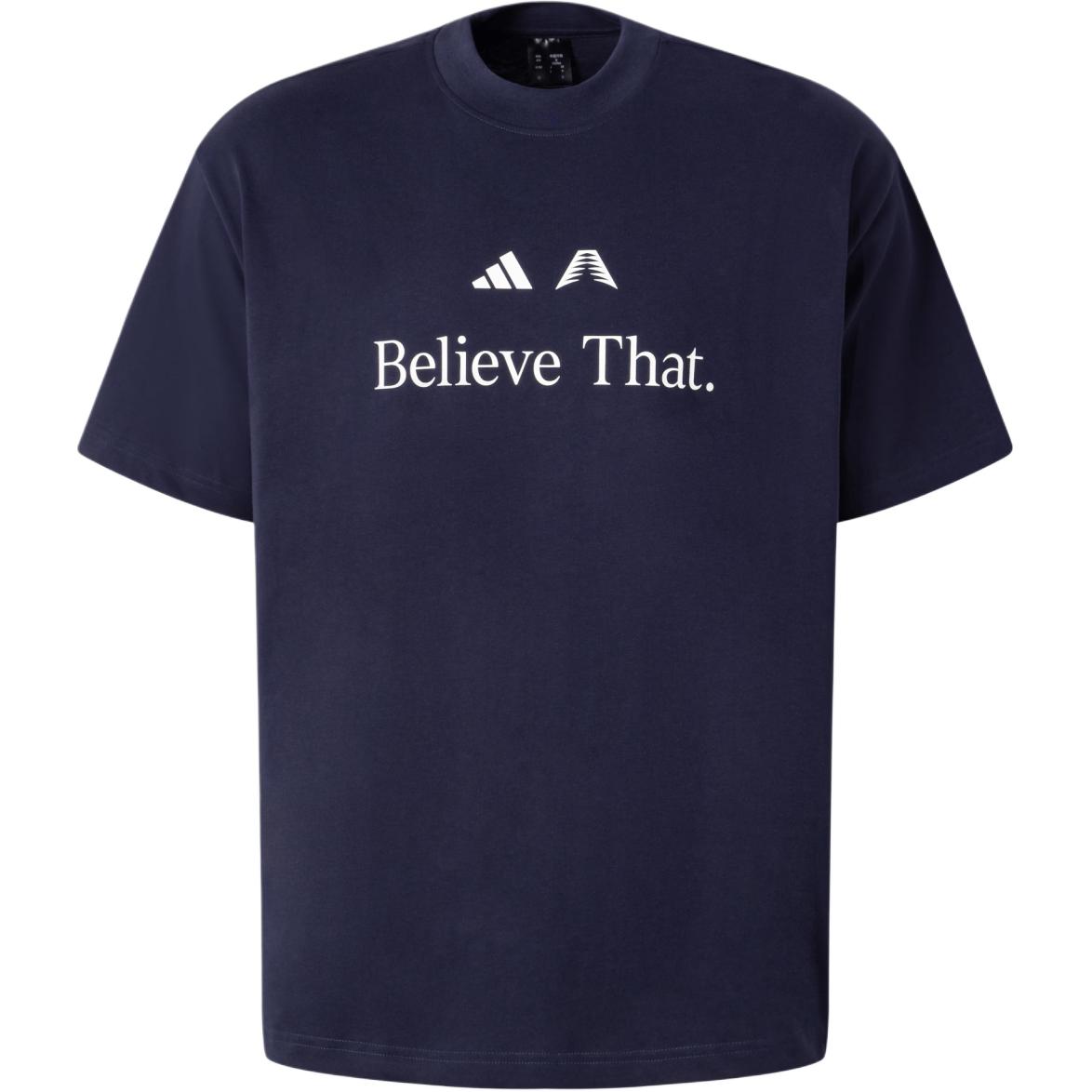 Adidas, basketball sports short sleeve T-shirt with a round collar