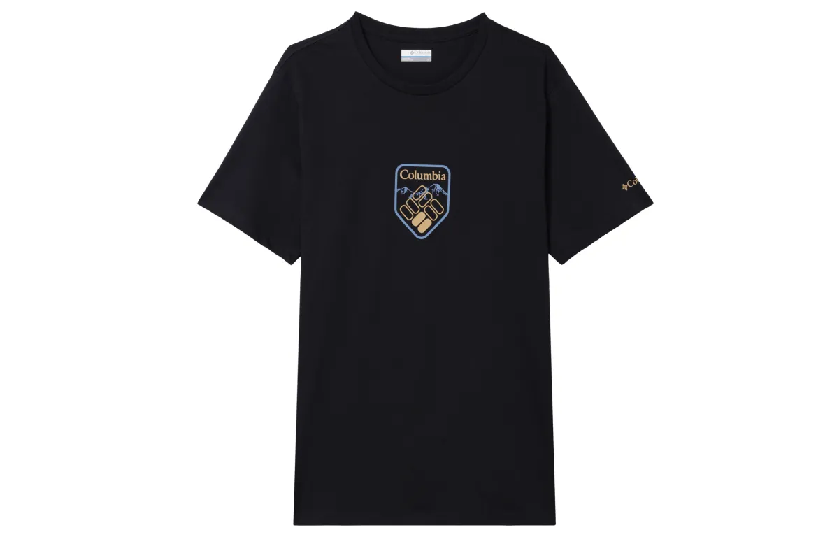 Columbia T-Shirts Men's Black Crew Neck Moderate